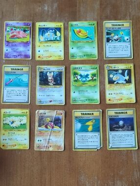 Vintage Japanese Pokemon Cards Lot of 12